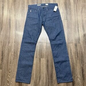 AG Adriano Goldschmied The Matchbox Slim Straight Selvedge Denim Size 34x34 USA
